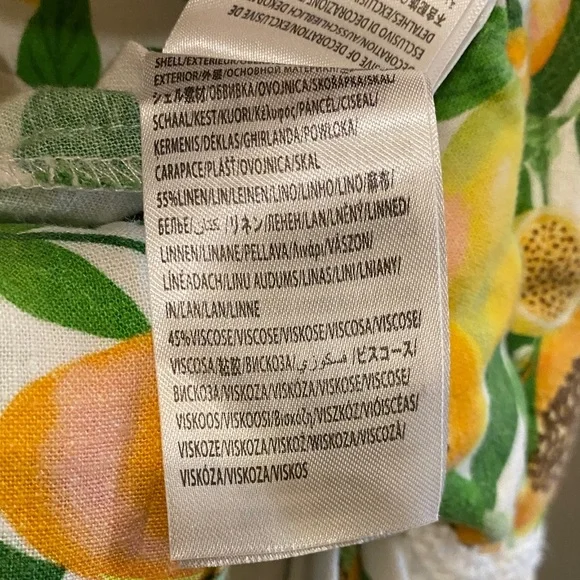 FARM Rio White Midi Dress with Yellow & Green Floral Print - Picture 11 of 11